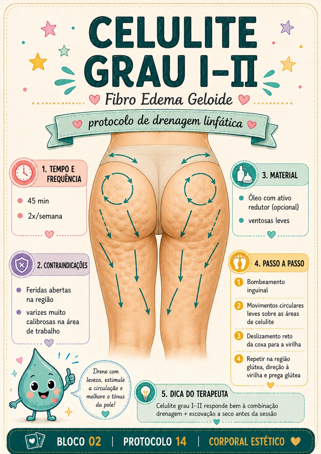 Card de protocolo de drenagem linfática 2